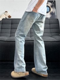 Stretch Comfort Mens Jeans Slim Fit Stylish Casual Pants